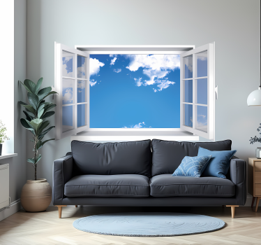 Vinilo 3d decorativo ventana abierta - TenVinilo