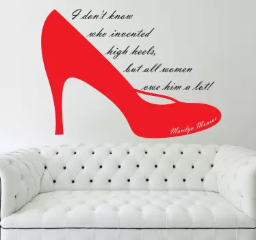 Vinilo decorativo zapatos de tacón - TenVinilo