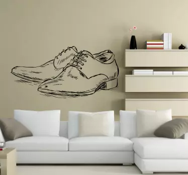 Vinilo decorativo zapatos hombre - TenVinilo
