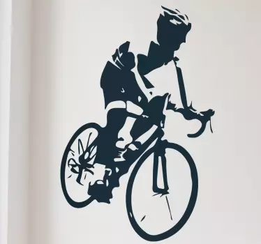 Vinilo deporte ciclista mountain bike - TenVinilo