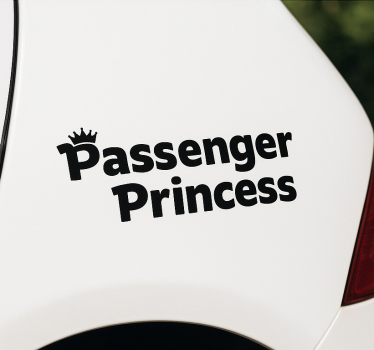 Calca para auto princesa del pasajero - TenVinilo