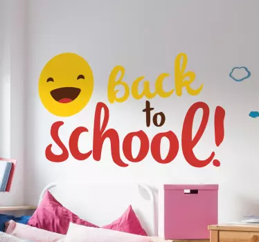 Vinilo educativo calcomanía brillante de regreso a clases - TenVinilo