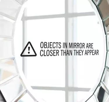 Vinilo espejos closer than they appear - TenVinilo