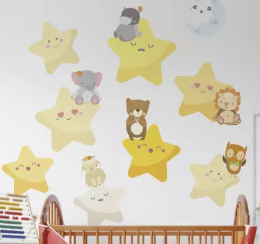 Vinilo estrellas para habitación bebé - TenVinilo