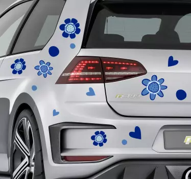 Vinilo flores para coche - TenVinilo