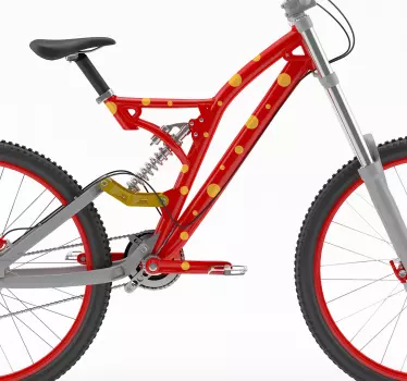 Vinilo decorativo formas geométricas círculos para bici - TenVinilo