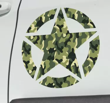 Vinilo decorativo formas geométricas estrellas militares - TenVinilo