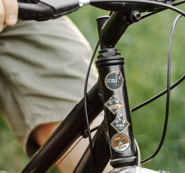 Calca para bicicleta diseño de escenografía de ciclismo - TenVinilo