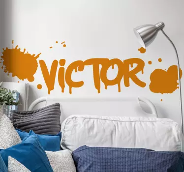 Vinilo frase personalizable para habitación - TenVinilo