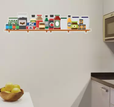 Vinilo para cocina ollas de colores - TenVinilo