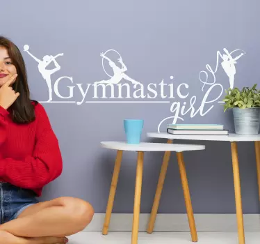 Vinilo decorativo Gimnasia artística - TenVinilo