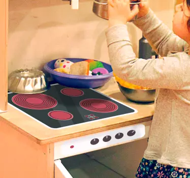 Vinilo infantil cocina de cerámica para niños - TenVinilo