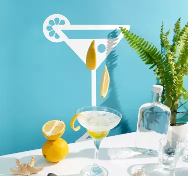Vinilo icono bebida cocktail - TenVinilo