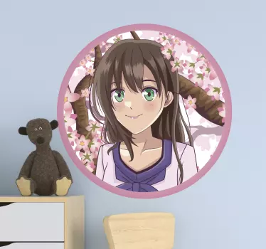 Vinilo ilustración de personajes de anime - TenVinilo