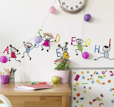 Vinilo infantil del alfabeto - TenVinilo