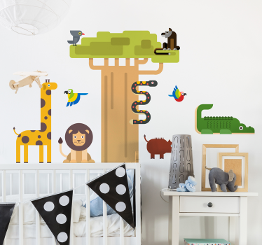 Vinilo infantil jungla para niños - TenVinilo