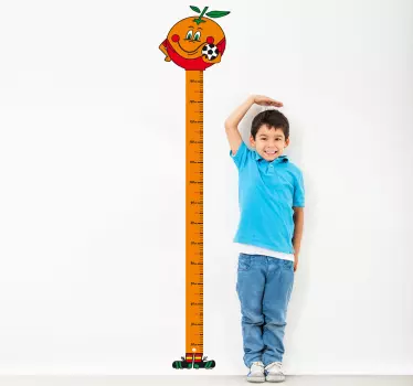 Vinilo infantil medidor Naranjito - TenVinilo