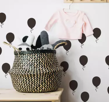 Vinilo pared motivos globos - TenVinilo