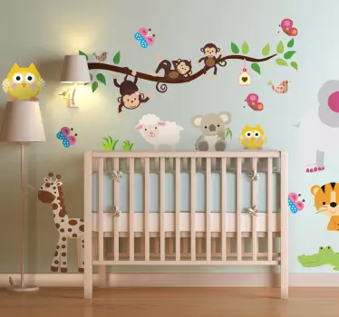 Vinilo decorativo selva infantil - TenVinilo