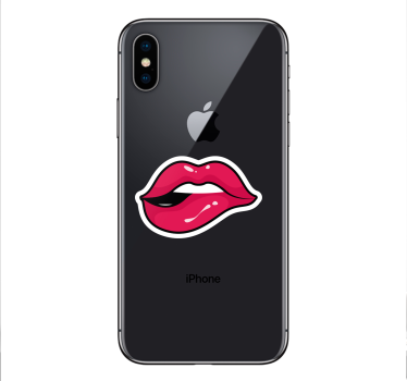 Pegatina para iphone Labios - TenVinilo