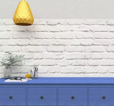 Vinilo ladrillo blanco para pared - TenVinilo