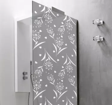 Vinilo mampara de baño dientes de león - TenVinilo