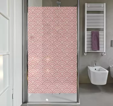 Vinilo mampara ducha Living Coral Pantone - TenVinilo