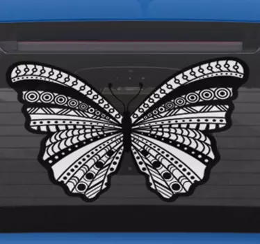 Vinilo animal mariposa coche - TenVinilo