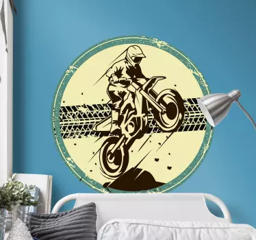 Vinilo motocross saltador de motocross - TenVinilo