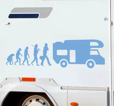 Vinilo decorativo motor evolucion caravana - TenVinilo