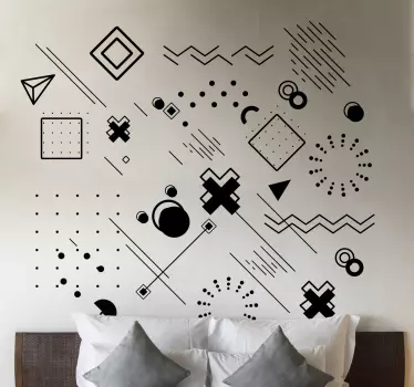 Vinilo mueble Arte moderno geométrico - TenVinilo