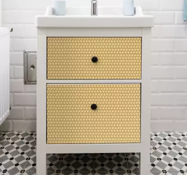 Vinilo mueble Textura de mimbre - TenVinilo
