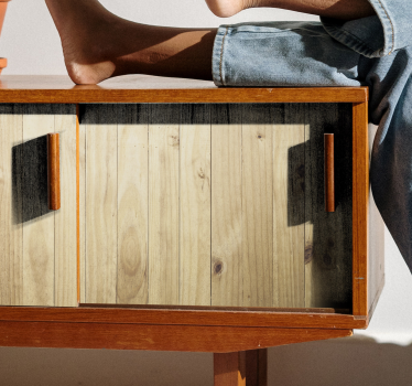 Vinilo muebles imitación madera clara - TenVinilo