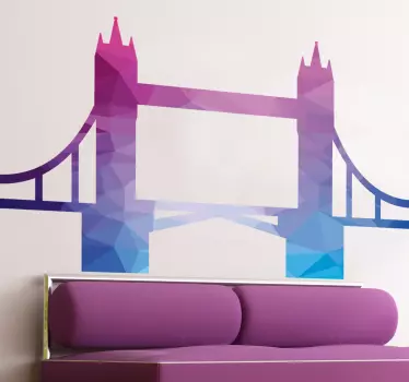 Vinilo multicolor Puente de Londres - TenVinilo