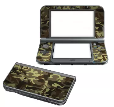 Vinilo Nintendo camuflaje guerra - TenVinilo