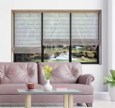 Vinilo 3d original paisaje salón - TenVinilo