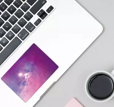 Vinilo para portátiles touchpad sticker nebulosa - TenVinilo