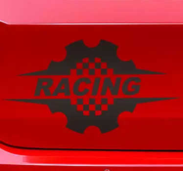 Vinilo para coche de carreras frase racing - TenVinilo