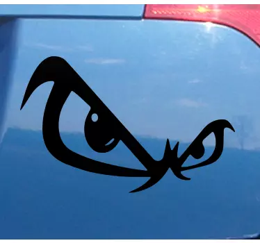 Vinilo para coche Diseño de ojos aterrador monocolor - TenVinilo