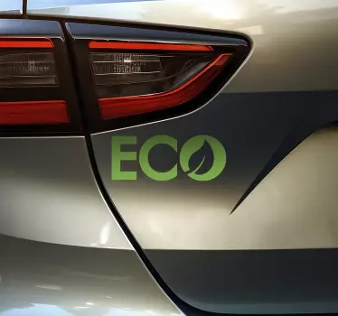 Pegatina para coche eCO - Ecología - TenVinilo