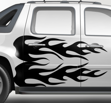 Vinilo para coche Fuego monocolor - TenVinilo
