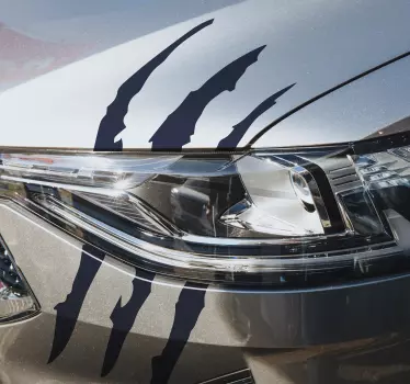 Vinilo 3d coche rasguños para luces - TenVinilo
