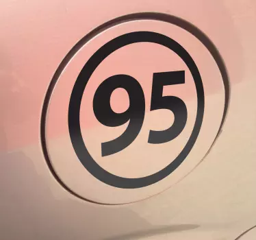 Vinilo para coche sin plomo 95 - TenVinilo