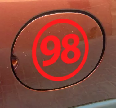 Vinilo para coche sin plomo 98 - TenVinilo