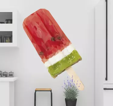 Vinilo para cocina de helado colorido - TenVinilo