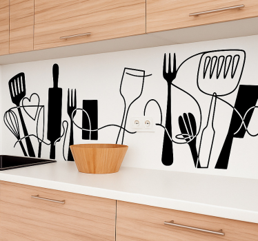 Vinilo para cocina accesorios de cocina en línea - TenVinilo