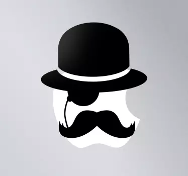 Vinilo para mac icono gentleman - TenVinilo