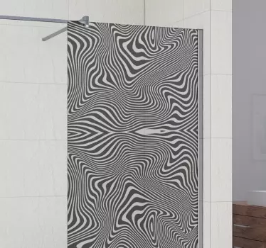 Vinilo para mamparas efecto cebra 3d - TenVinilo