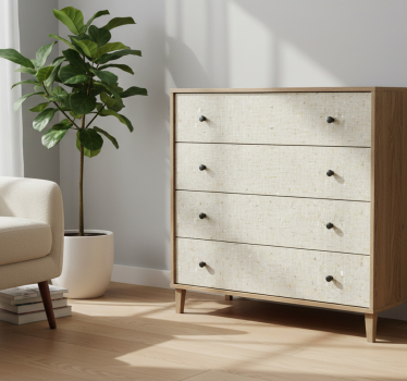 Vinilo para mueble imitación tejido beige - TenVinilo