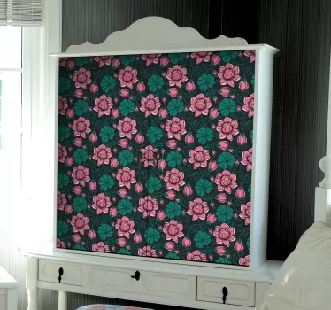 Vinilo para muebles enredaderas florales - TenVinilo